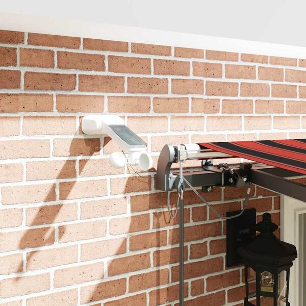 vidaXL Automatycznie zwijana markiza, LED i czujnik wiatru, 400x350 cm