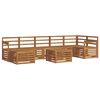 vidaXL Zestaw sof na zewnątrz 8 pcs Naturalny Lite Drewno Akacji