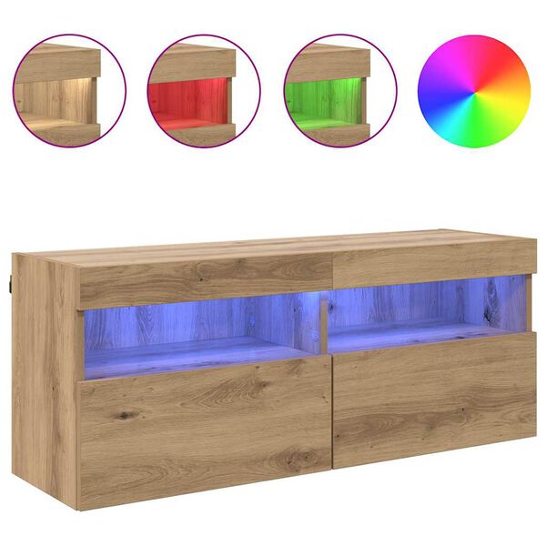 vidaXL Szafka pod telewizor Dąb rzemieślniczy 100 x 30 x 40 cm