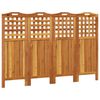 vidaXL Parawan 4-panelowy, 162x2x115 cm, lite drewno akacjowe