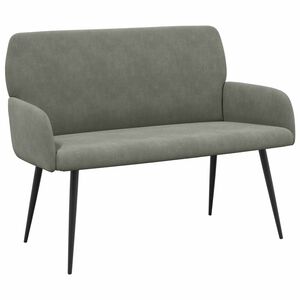 vidaXL Sofa dwuosobowa na metalowych n&oacute;żkach 2-osobowy jasnoszary