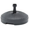 vidaXL Podstawa pod parasol, 20 L, antracyt, rattan z tworzywa