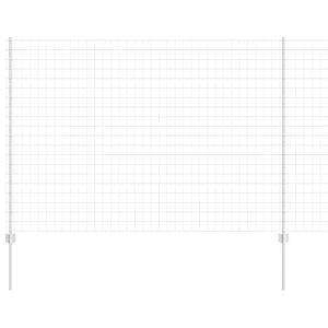 vidaXL Ogrodzenie Euro z słupkiem 10 x 1,5 m Stal ocynkowana srebrny