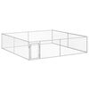 vidaXL Kojec dla psa, galwanizowana stal, 4 x 4 x 1 m