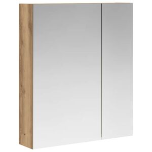 vidaXL Szafka z lustrem do łazienki Dąb artisan 60 x 14,5 x 70 cm