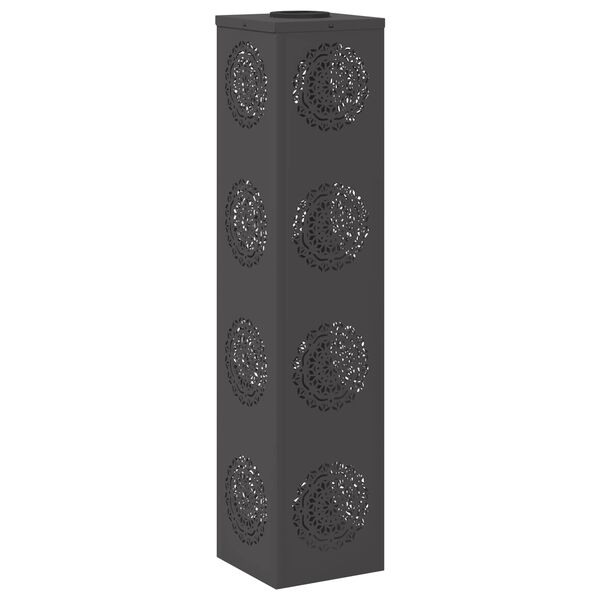 vidaXL Słoneczna LED lampa na ścieżkę 2 pcs Czarny