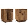 vidaXL Szafka Nocna 2 pcs Stare drewno 39 x 34,5 x 50 cm