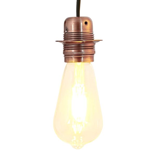 vidaXL Oprawki do żar&oacute;wek 2 szt. Czerwony brąz E27