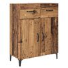 vidaXL Highboard Montowane na ścianie Stare drewno 69,5 x 34 x 180 cm