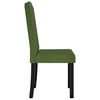 vidaXL Krzesła stołowe, 6 szt., ciemnozielone, obite aksamitem