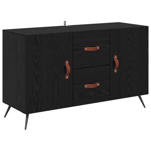 vidaXL Bufet Czarny Dąb 100 x 36 x 60 cm Drewno inżynieryjne