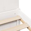 vidaXL Łóżko z regałem, bez materaca, białe, 140x200 cm, sosnowe
