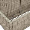 vidaXL Poolside Float Storage Jasnoszary 110x100x57 cm Polirattan