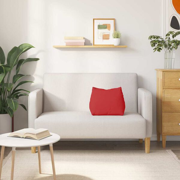 vidaXL Poduszka na plecy Czerwony 45 x 20 x 35 cm tkanina