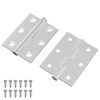 vidaXL Zawias 2 szt. Srebrny 50 x 38 x 1,3 mm Stal