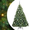 vidaXL Sztuczna choinka z 300 diodami LED Zielony 180 cm PE i PVC