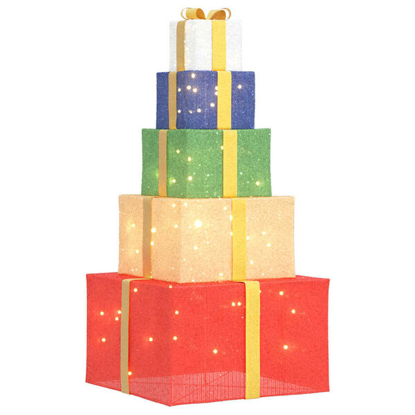 vidaXL Dekoracja świąteczna, prezent, 250 ciepłych białych LED