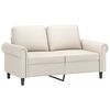 vidaXL 2-osobowa sofa, kremowy, 120 cm, sztuczna sk&oacute;ra