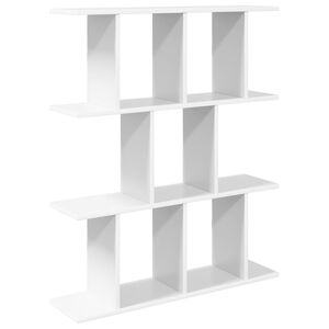 vidaXL P&oacute;łka ścienna Biały 80 x 20 x 96 cm Drewno inżynieryjne