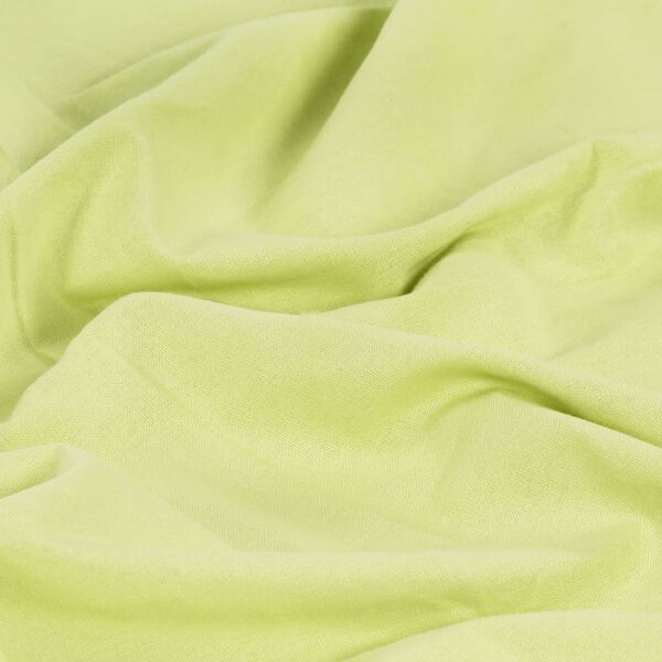 vidaXL Zasłony, metalowe k&oacute;łka, 2 szt., bawełna, 140x225 cm, zielone