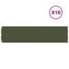vidaXL Krawężnik do trawnika 10 szt. 25 x 103 cm Stal Oliwkowy zielony