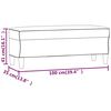 vidaXL Ławka, ciemnozielona, 100x35x41 cm, tapicerowana aksamitem