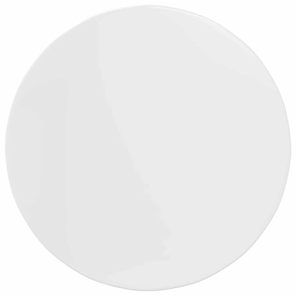 vidaXL Blat stołu Biały na wysoki połysk 80 x 80 x 1,5 cm