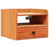 vidaXL Stolik nocny Woskowy Brąz 38 x 36 x 29,5 cm Lite drewno sosnowe