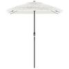 vidaXL Parasol ogrodowy na stalowym słupku, biały, 300x200x250 cm