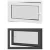 vidaXL Okno piwniczne typu tilt & turn RISOR 100 x 70 cm PVC i szkło