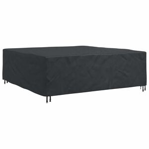 vidaXL Pokrowiec na meble Gładki Czarny 220 x 220 x 70 cm 420D