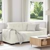 vidaXL Sofa dwuosobowa, kremowa, 180x77x82 cm, aksamit
