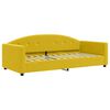 vidaXL Sofa z funkcją spania, ż&oacute;łta, 90x200 cm, obita aksamitem