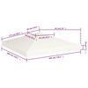 vidaXL Zadaszenie altany ogrodowej, 310 g/m², 3 x 3 m, kremowe