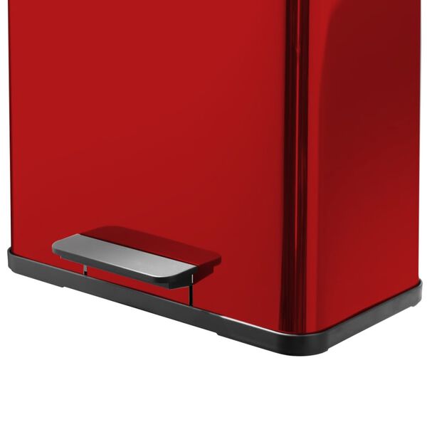 Hailo Kosz na śmieci Oko Duo Plus, rozmiar L, 17 L+9 L, czerwony