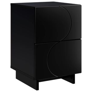 vidaXL Szafka Nocna Czarny 33,5 x 34,5 x 50 cm Drewno inżynieryjne