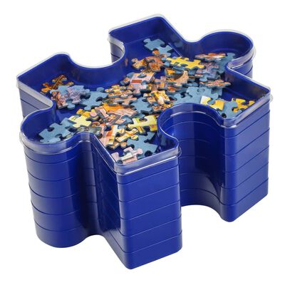 HI Taca do sortowania puzzli, 21,5 cm, niebieska