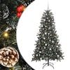vidaXL Sztuczna choinka Zielony 180 cm PVC, plastik i stal