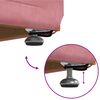 vidaXL Halka R&oacute;żowy 61 x 41 x 40 cm Welur i drewno inżynieryjne