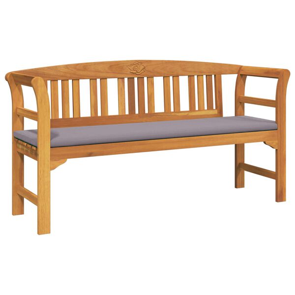 vidaXL Ławka R&oacute;żana Naturalny 157 x 46 x 82,5 cm Lite Drewno Akacji