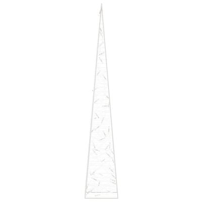 vidaXL Akrylowy stożek dekoracyjny, ciepłe białe LED, 90 cm