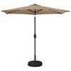vidaXL Parasol ogrodowy z oświetleniem LED i podstawą 270 x 270 cm