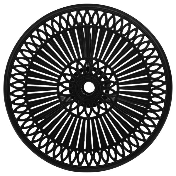 vidaXL St&oacute;ł ogrodowy, czarny, 62x62x65 cm, odlewane aluminium