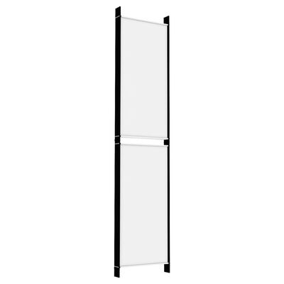 vidaXL Parawan 6-panelowy, biały, 300x220 cm, tkanina