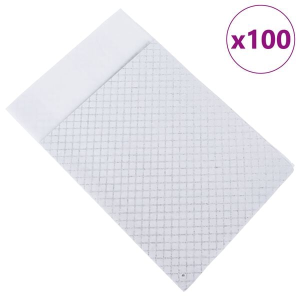 vidaXL Podkład treningowy dla zwierząt Gładki 100 pcs 90 x 60 cm