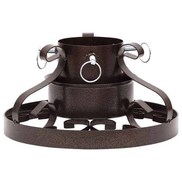 vidaXL Stojak pod choinkę, antyczna miedź, 29x29x15,5 cm