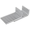 vidaXL Klucz Szesnastokątny 12 szt. srebrny 32 x 86 mm Stal