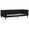 vidaXL Sofa z funkcją spania, czarna, 90x190 cm, obita aksamitem