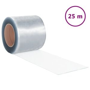 vidaXL Folia paskowa do kurtyny PVC, 1,6 mm x 200 mm, 25 m