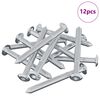 vidaXL Śruba 12 pcs Srebrny M6 x 60 mm Stal